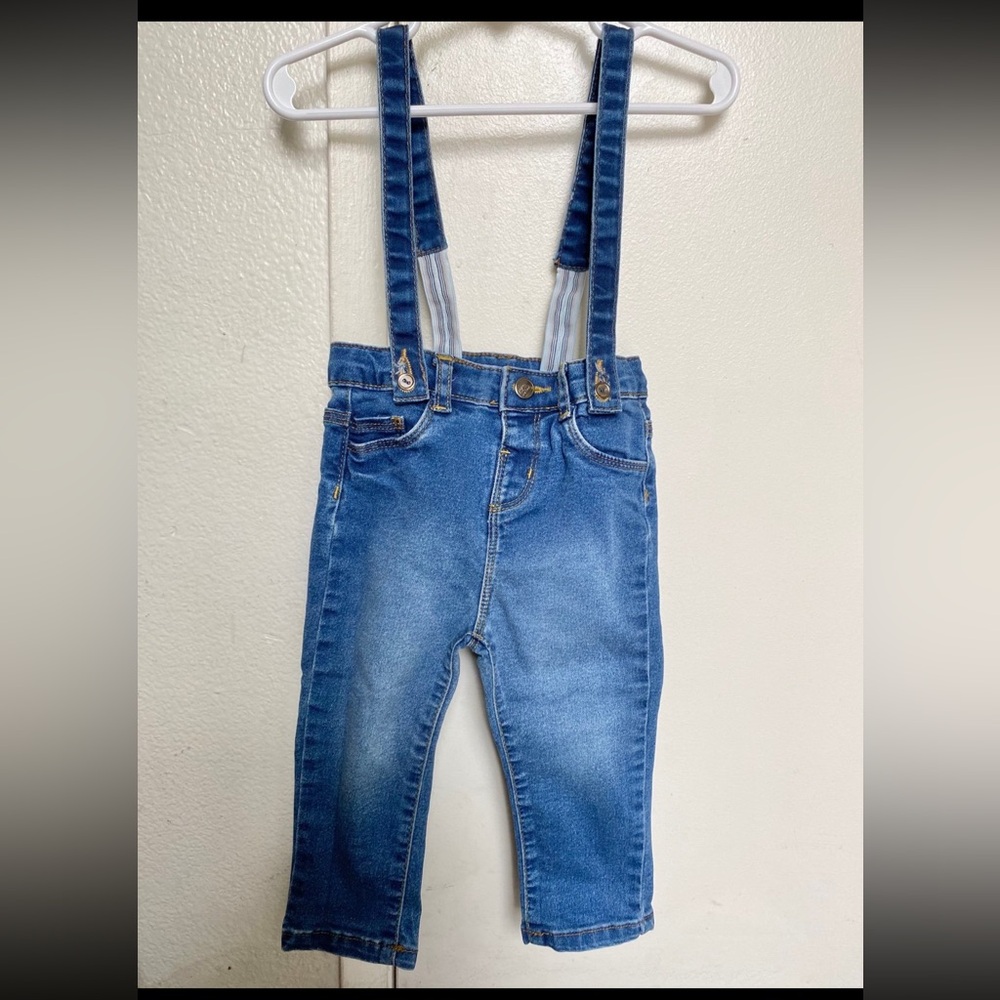 Koton Baby Boy 12-18m Jeans Suspenders